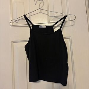 Black halter top